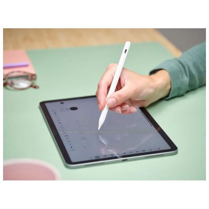 Trust Kyna 25191 Penna Capacitiva per iPad Bianca Ultra-sottile Compatibile iPad 2018+