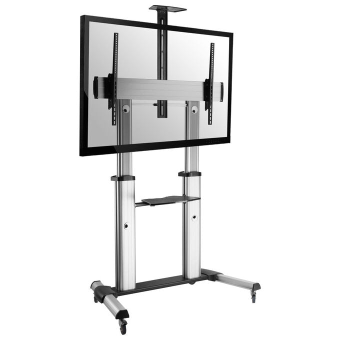 Equip Carrello TV Telescopico 60-100 Pollici 100kg con Ruote Regolabile Supporto