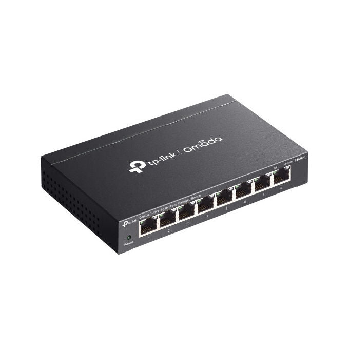 TP-Link ES208G Omada Switch di Rete Gestito L2 8 Porte Gigabit Ethernet 16 Gbps Cloud SDN colore Nero