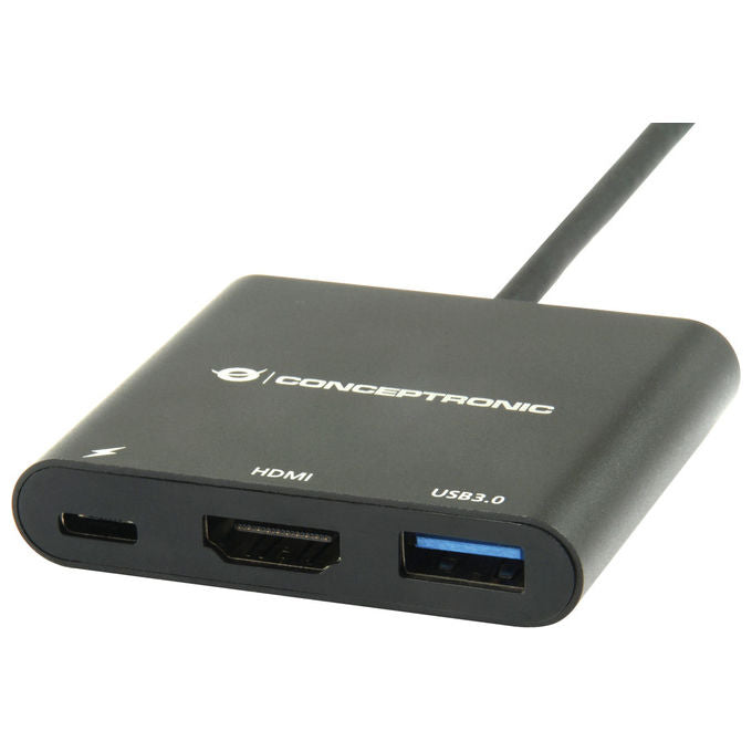 Conceptronic DONN01B Docking Station USB-C 3.2 Gen 1 con HDMI e USB-A Nero Hub Multiporta