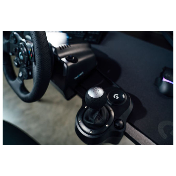 Logitech G 991-000532 G923 SE Kit da Corsa Volante in Pelle TRUEFORCE Pedali e Leva del Cambio Xbox Series X S Xbox One PC Mac colore Nero