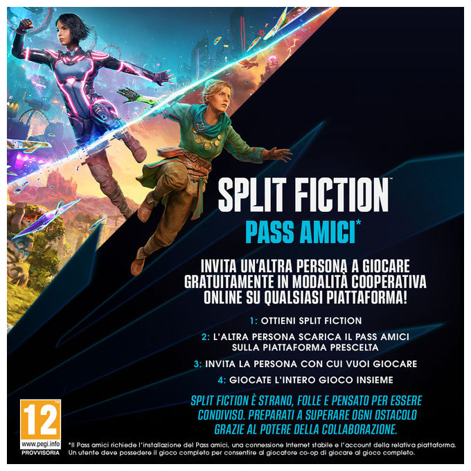 Electronic Arts Split Fiction Videogioco PlayStation 5 Azione Avventura Co-op Multiplayer PEGI 12