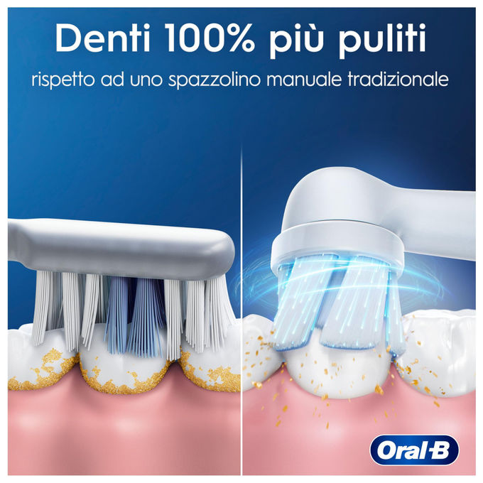 Oral-B IO2GREEN iO 2 Spazzolino elettrico Micro-vibrazioni 3 modalita' Timer 2 min 1 Testina di Ricambio colore Verde