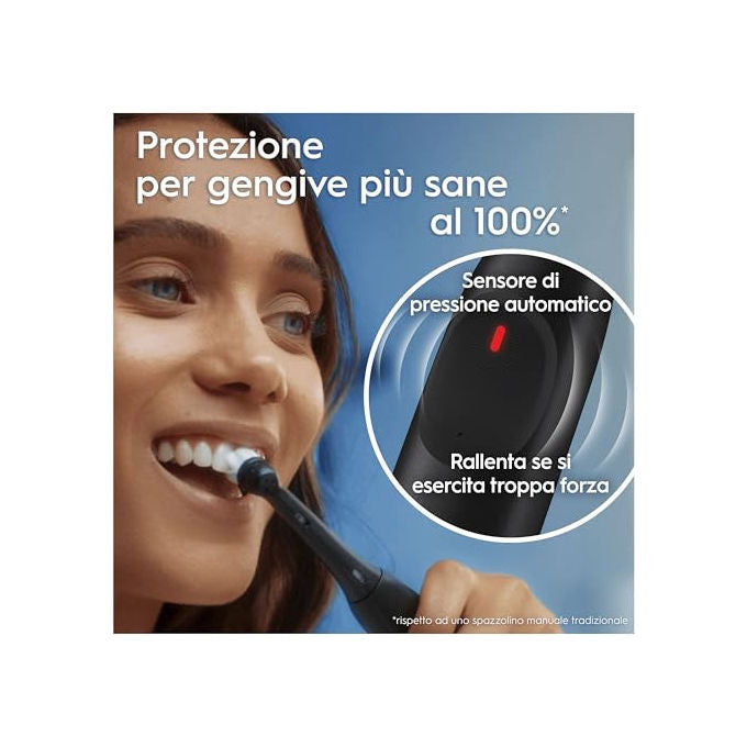 Oral-B IO 2 iO Spazzolino elettrico rotante 3 modalita' timer 2 min sensore di pressione colore Nero