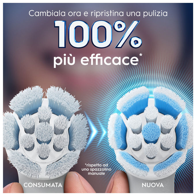Oral-B 08700216373487 iO Series Gentle Care Testine di Ricambio per Spazzolino Elettrico Gengive Sensibili 2 pezzi colore Bianco