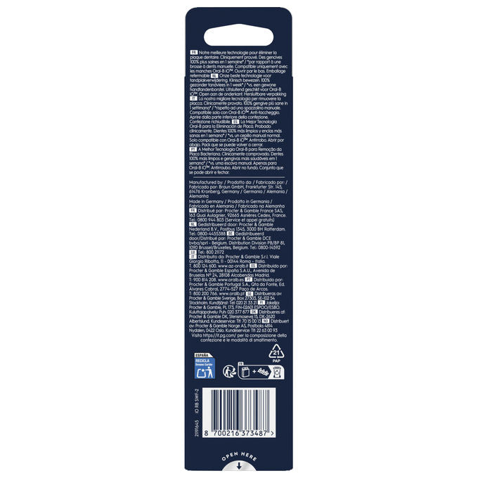 Oral-B 08700216373487 iO Series Gentle Care Testine di Ricambio per Spazzolino Elettrico Gengive Sensibili 2 pezzi colore Bianco