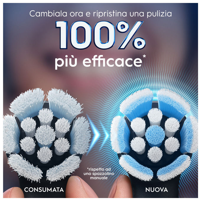 Oral-B 8700216457033 iO Series Gentle Care Testine di Ricambio per Spazzolino Elettrico Gengive Sensibili 2 pz colore Nero