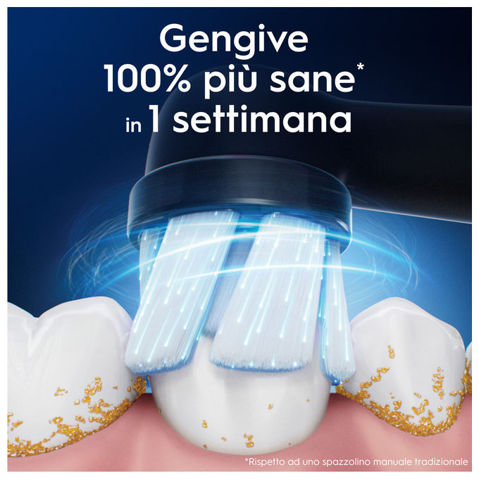 Oral-B 8700216457033 iO Series Gentle Care Testine di Ricambio per Spazzolino Elettrico Gengive Sensibili 2 pz colore Nero