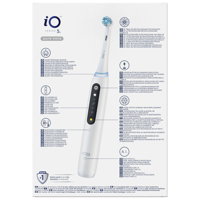 Oral-B 80364002 iO 5S Spazzolino elettrico iO 5 modalita' Timer autonomia lunga colore Bianco