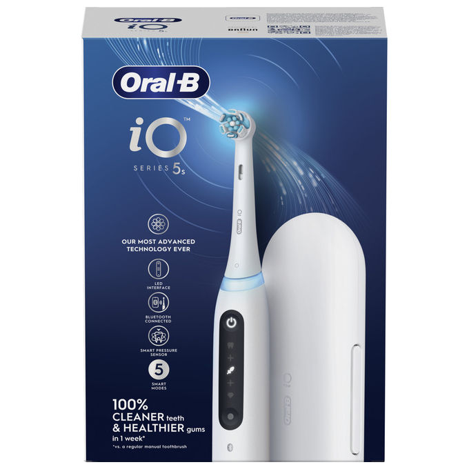 Oral-B 80364002 iO 5S Spazzolino elettrico iO 5 modalita' Timer autonomia lunga colore Bianco