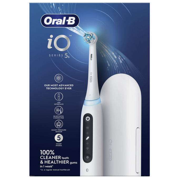 Oral-B 80364002 iO 5S Spazzolino elettrico iO 5 modalita' Timer autonomia lunga colore Bianco