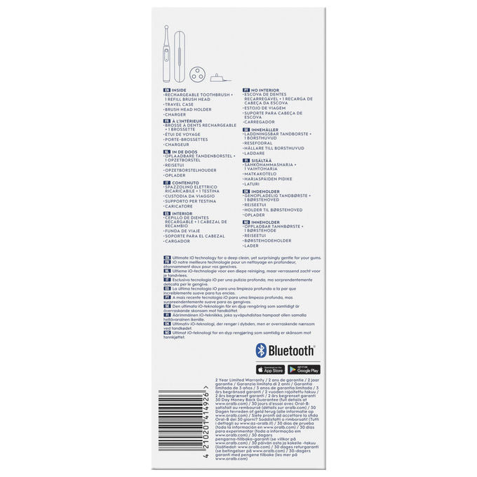 Oral-B 80364002 iO 5S Spazzolino elettrico iO 5 modalita' Timer autonomia lunga colore Bianco