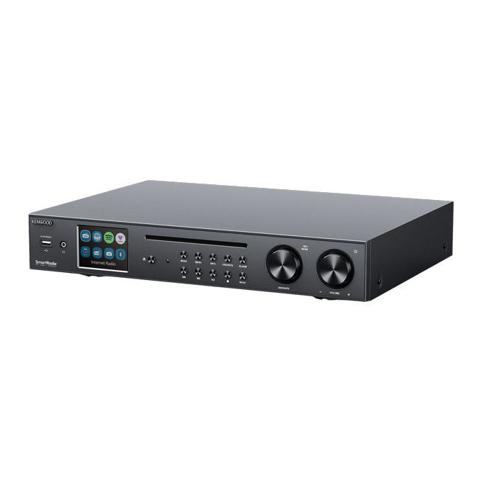 Kenwood KR-W8000SCD-B Sintoamplificatore CD Stereo 2x30W Wi-Fi Bluetooth 5.2 DAB+ FM Ingresso Phono colore Nero