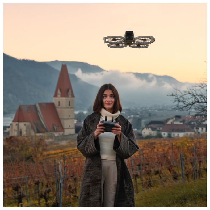 DJI CP.FP.00000180.04 Flip Drone Quadrirotore 4K 48 MP 31 min Autonomia 249 g GPS Wi-Fi colore Bianco Nero