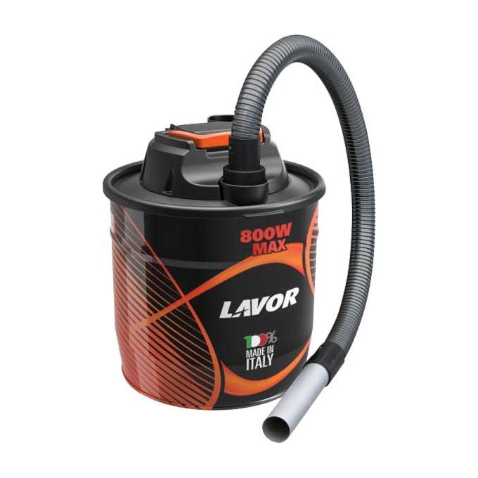 Lavor ASHLEY 112 Aspiracenere con Bidone 18 L 800 W Filtro HEPA Lavabile Tubo Flessibile 1 m colore Nero Rosso