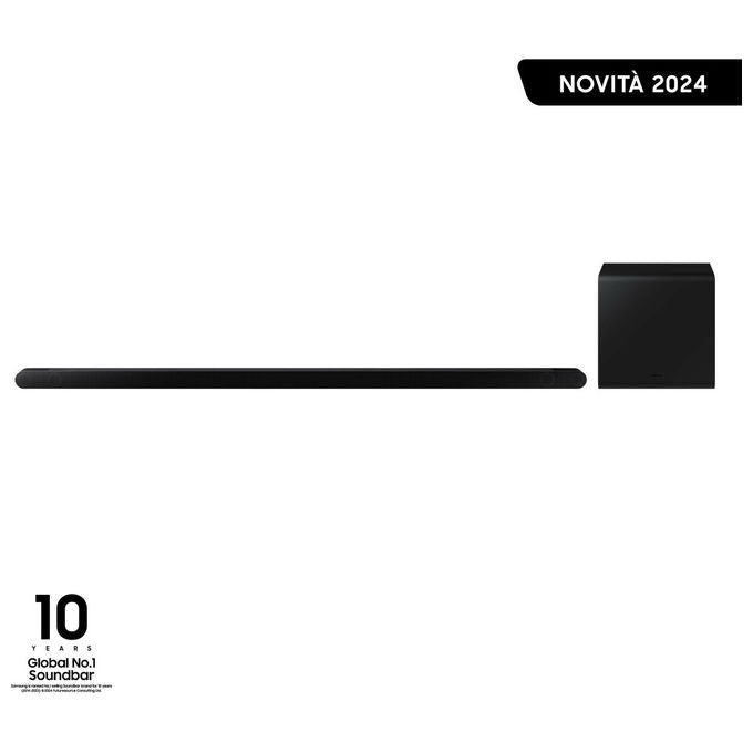 Samsung HW-S800D Serie S Soundbar 3.1.2 Canali Dolby Atmos Wireless 10 Speaker Subwoofer Wireless Q-Symphony Alexa colore Nero
