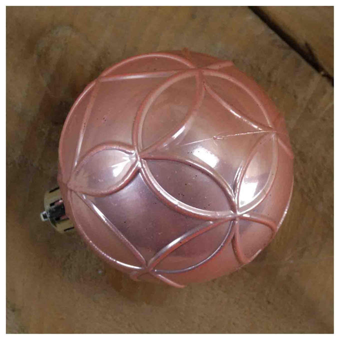 Kaemingk, Set 37 Palline Natale, 6 cm, Rosa Cipria, Finiture Matte, Lucide e Glitterate