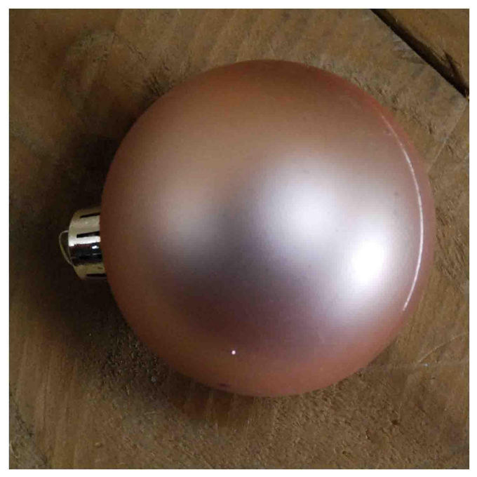 Kaemingk, Set 37 Palline Natale, 6 cm, Rosa Cipria, Finiture Matte, Lucide e Glitterate