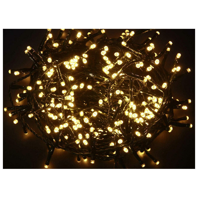 Giocoplast, Luci LED Bianco Caldo, 200 LED, Per Interno-Esterno, IP44