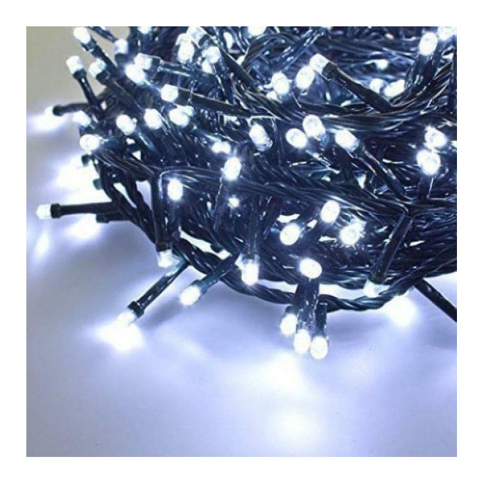 Giocoplast, Luci Natalizie Mini, 360 Led Bianco Freddo, 14.4m, Esterno-Interno