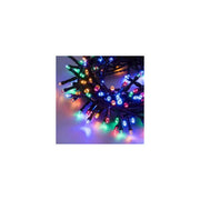 Giocoplast Natale, Catena Luminosa LED 200, Multicolor 8m, Miniluciole, IP44, con Timer