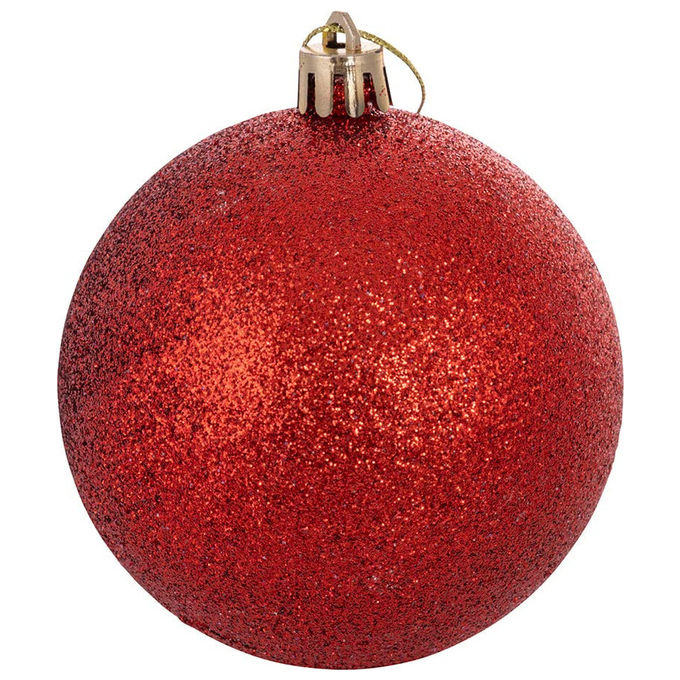 Galileo Casa, Set 16 Palle di Natale Rosse, 3 cm, Decorazioni Natalizie