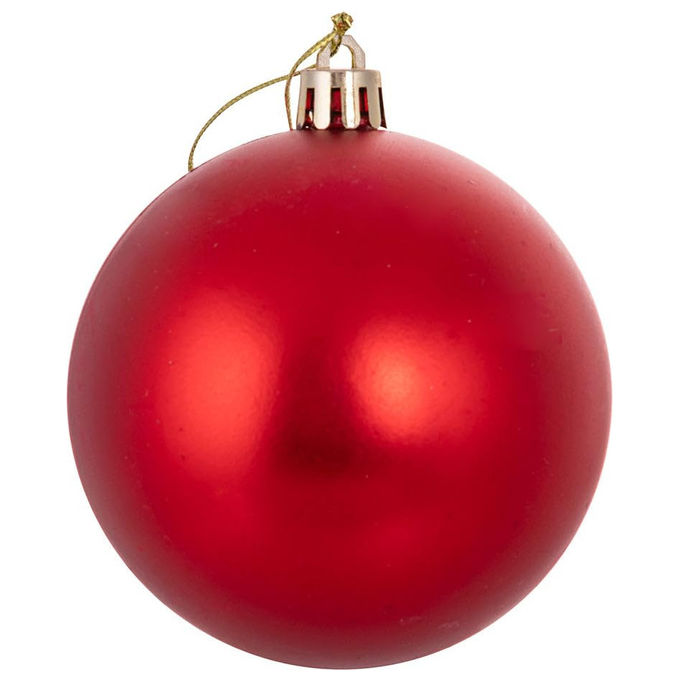Galileo Casa, Set 16 Palle di Natale Rosse, 3 cm, Decorazioni Natalizie