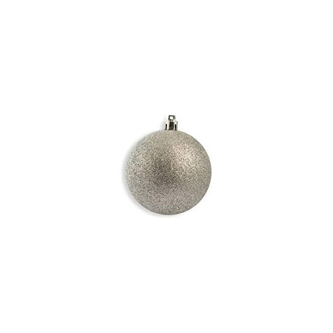 Galileo Casa, Palle di Natale Argento 6 cm, Set 30 pz, Infrangibili