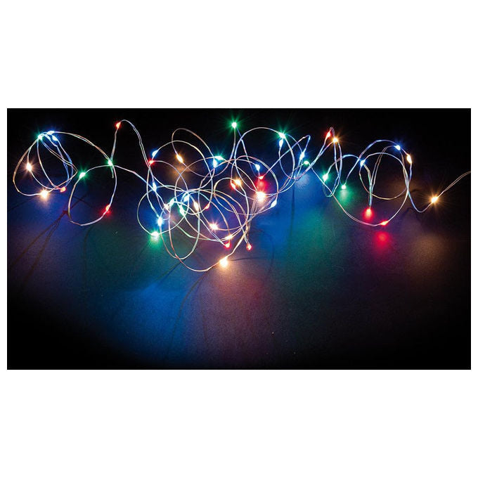 Galileo Casa 2196556 Filo di Luci Natalizie 300 Microled 35 m 2,4 W Uso Interno Esterno colore Multicolor