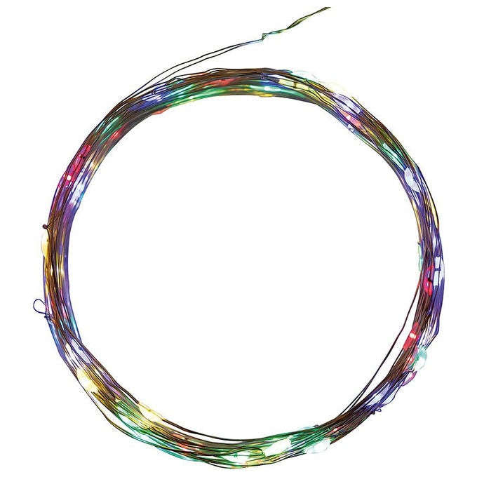Galileo Casa 2196556 Filo di Luci Natalizie 300 Microled 35 m 2,4 W Uso Interno Esterno colore Multicolor