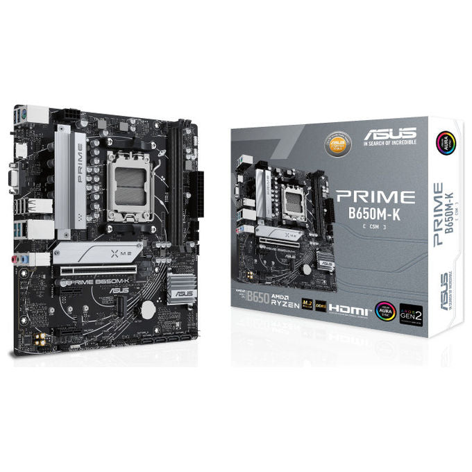ASUS PRIME B650M-K Scheda Madre Socket AM5 micro ATX AMD B650 per Ryzen 7000