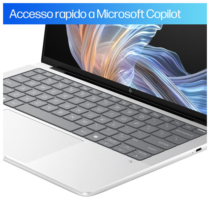 HP EliteBook X G1a B68YWET Notebook 14 OLED 2.8K AMD Ryzen AI 9 32GB 1TB SSD Windows 11 Pro colore Argento