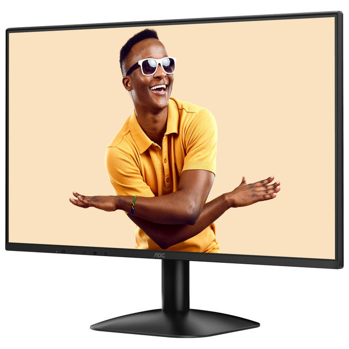 AOC 24B31H Monitor PC 23.8'' Full HD 1920x1080 IPS 120Hz Adaptive Sync Flicker Free Low Blue Light colore Nero