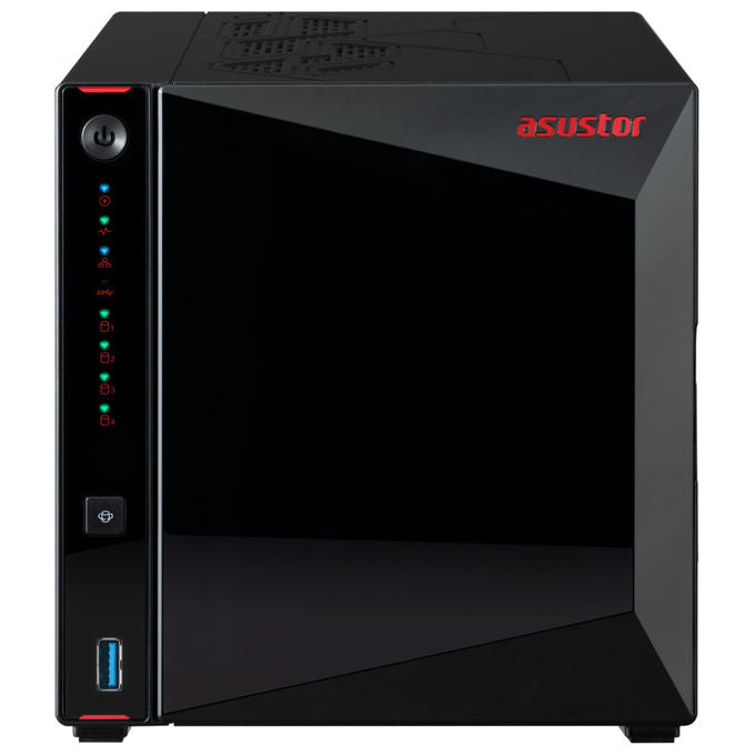 Asustor NAS 4-bay Nimbustor 4 Gen2 Intel Celeron 4GB RAM Nero - Archiviazione di rete