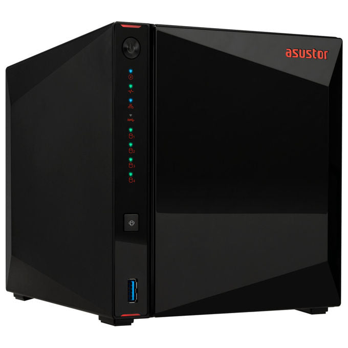 Asustor NAS 4-bay Nimbustor 4 Gen2 Intel Celeron 4GB RAM Nero - Archiviazione di rete