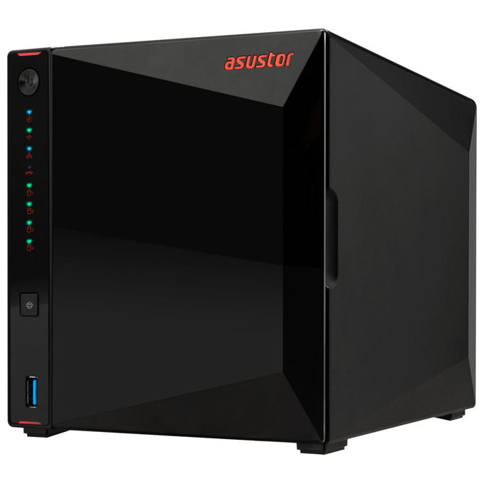 Asustor NAS 4-bay Nimbustor 4 Gen2 Intel Celeron 4GB RAM Nero - Archiviazione di rete