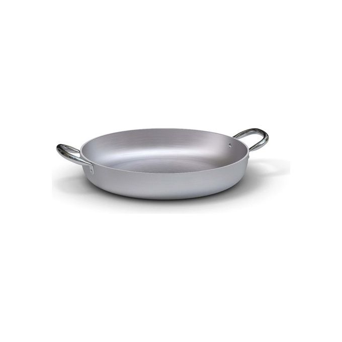 Ballarini 8003150517598 Serie 6800 Tegame in Alluminio Satinato 28 cm con 2 Manici per Induzione colore Grigio