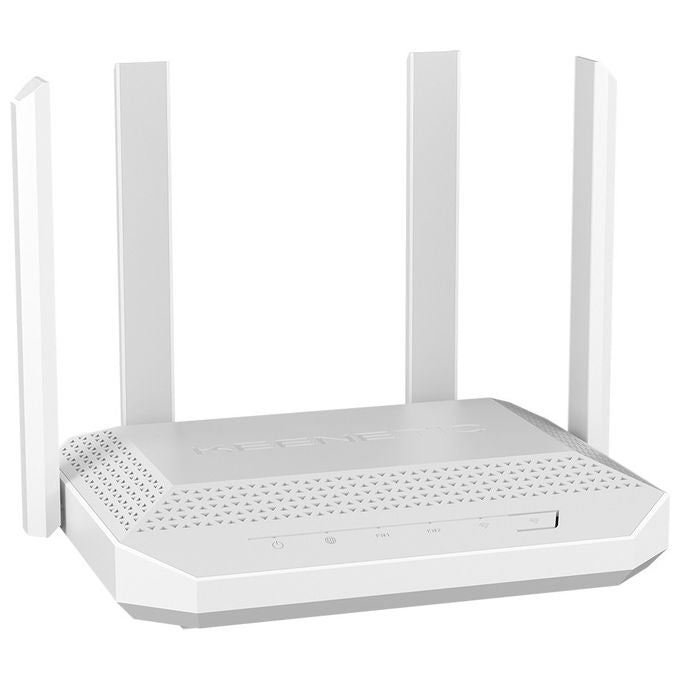 Keenetic Hero Router Wi-Fi 6 AX3000 Dual-band Mesh 4 porte Gigabit Bianco