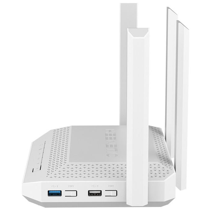 Keenetic Hero Router Wi-Fi 6 AX3000 Dual-band Mesh 4 porte Gigabit Bianco