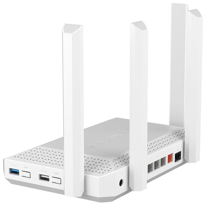 Keenetic Hero Router Wi-Fi 6 AX3000 Dual-band Mesh 4 porte Gigabit Bianco