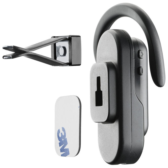 Cellularline Car Flat Auricolare Bluetooth Mono per Auto Nero Universale Leggero