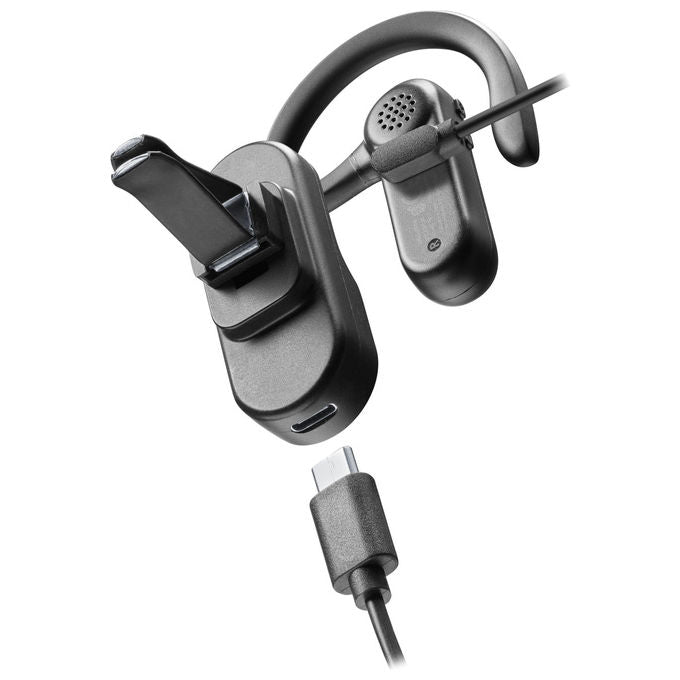Cellularline Car Flat Auricolare Bluetooth Mono per Auto Nero Universale Leggero