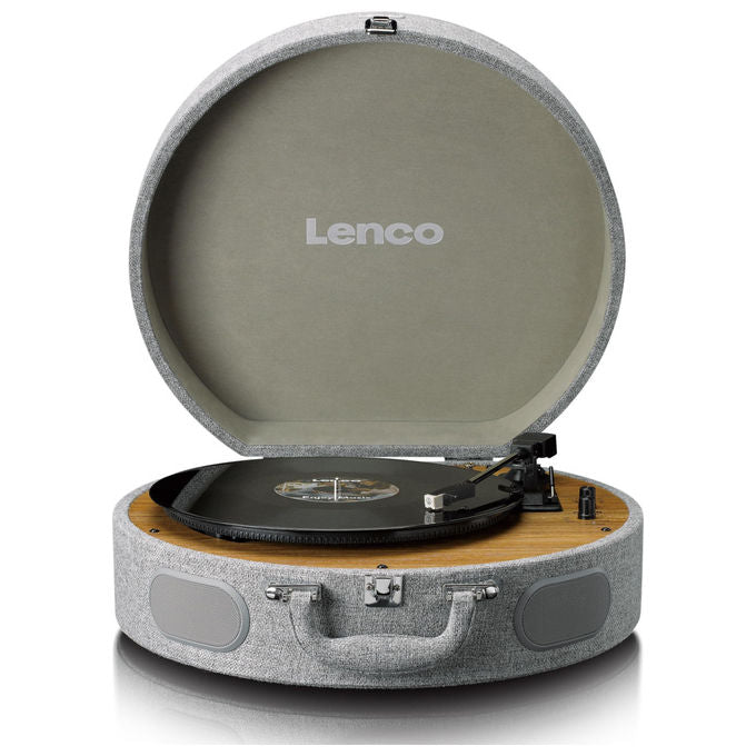 Lenco LS-66GY Giradischi Bluetooth con Altoparlanti Integrati Grigio 33-45 Giri