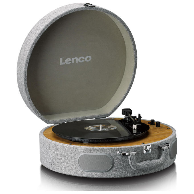 Lenco LS-66GY Giradischi Bluetooth con Altoparlanti Integrati Grigio 33-45 Giri