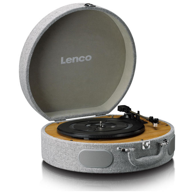 Lenco LS-66GY Giradischi Bluetooth con Altoparlanti Integrati Grigio 33-45 Giri