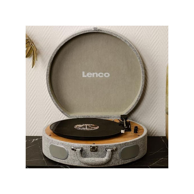 Lenco LS-66GY Giradischi Bluetooth con Altoparlanti Integrati Grigio 33-45 Giri