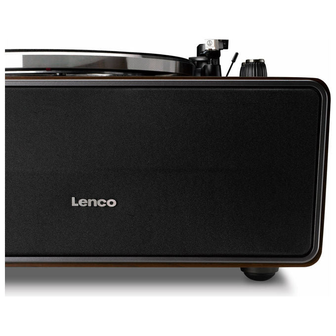 Lenco LS-470WA Giradischi a Cinghia 2 Velocita' 4 Altoparlanti 70W Bluetooth 5.0 Testina Audio Technica colore Nero
