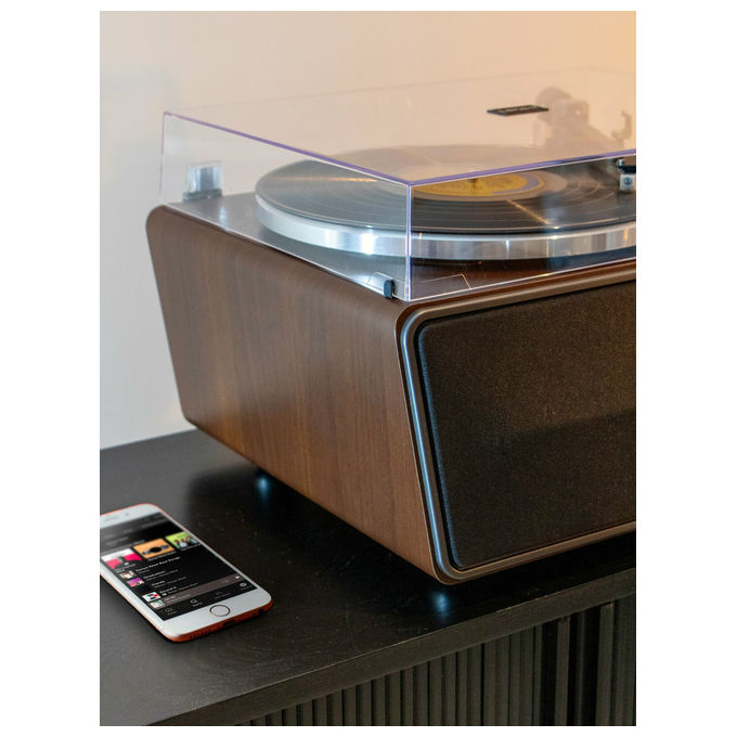 Lenco LS-470WA Giradischi a Cinghia 2 Velocita' 4 Altoparlanti 70W Bluetooth 5.0 Testina Audio Technica colore Nero