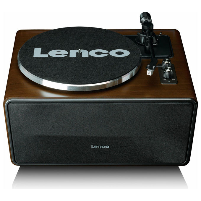 Lenco LS-470WA Giradischi a Cinghia 2 Velocita' 4 Altoparlanti 70W Bluetooth 5.0 Testina Audio Technica colore Nero