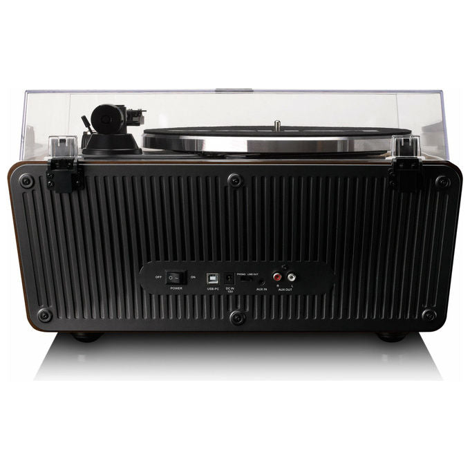 Lenco LS-470WA Giradischi a Cinghia 2 Velocita' 4 Altoparlanti 70W Bluetooth 5.0 Testina Audio Technica colore Nero